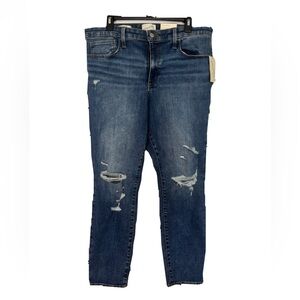 Universal Thread High Rise Super Stretch Skinny Jeans Distressed